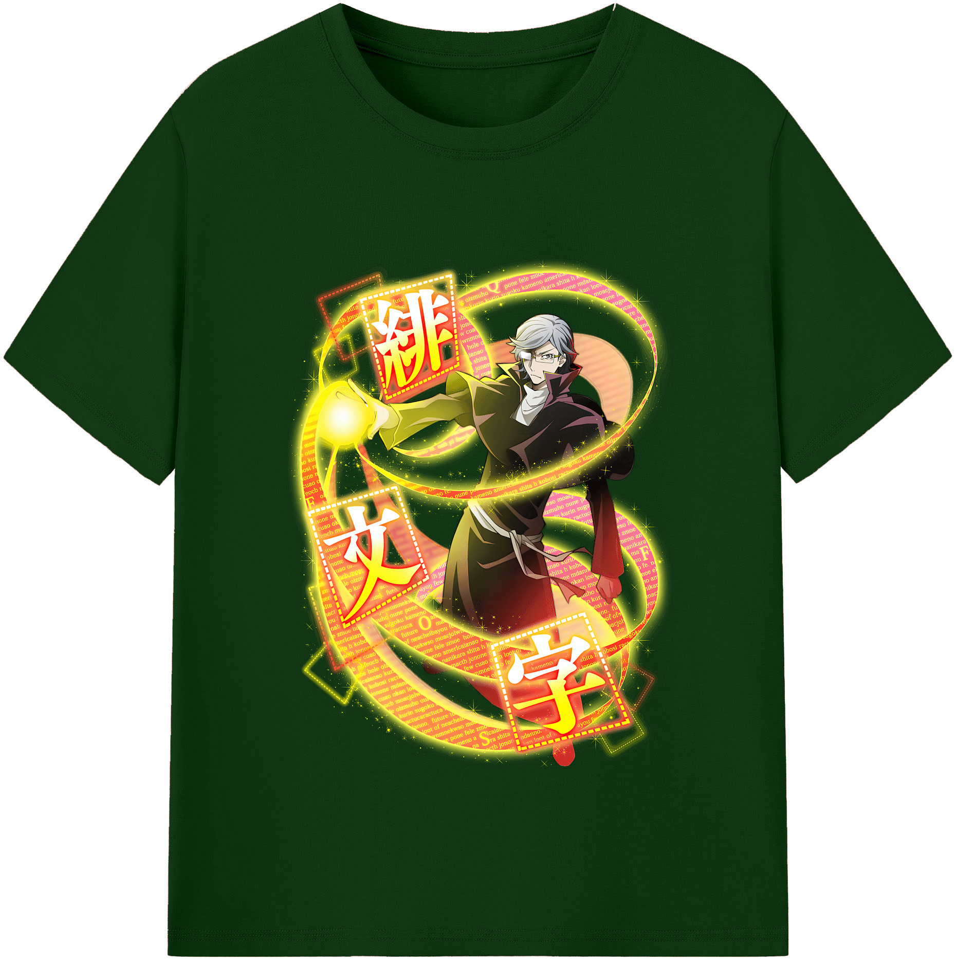 （画像用） 文豪ストレイドッグス Bungo Stray Dogs 綿100％半袖Tシャツ（フロントプリント）